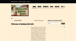 Desktop Screenshot of healingherbinfo.com