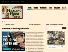Tablet Screenshot of healingherbinfo.com
